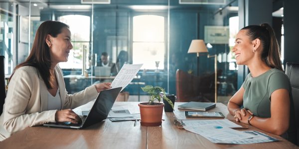 job-interview-for-a-business-woman-at-a-hiring-company-talking-to-the-hr-manager-about-the-role-or